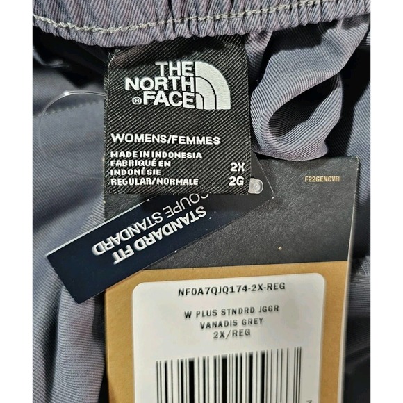 North Face Standard Jogger Gray Drawstring Water Repellant Flash Dry WOMENS 2X - Picture 13 of 14